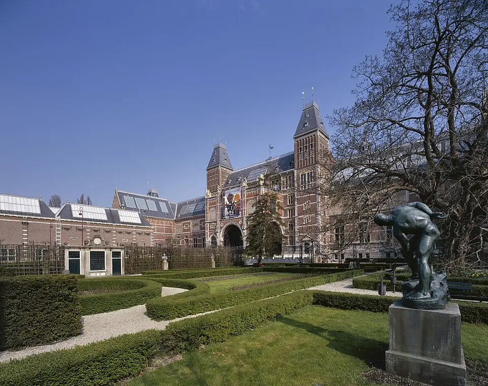 Rijksmuseumtuinen in Amsterdam