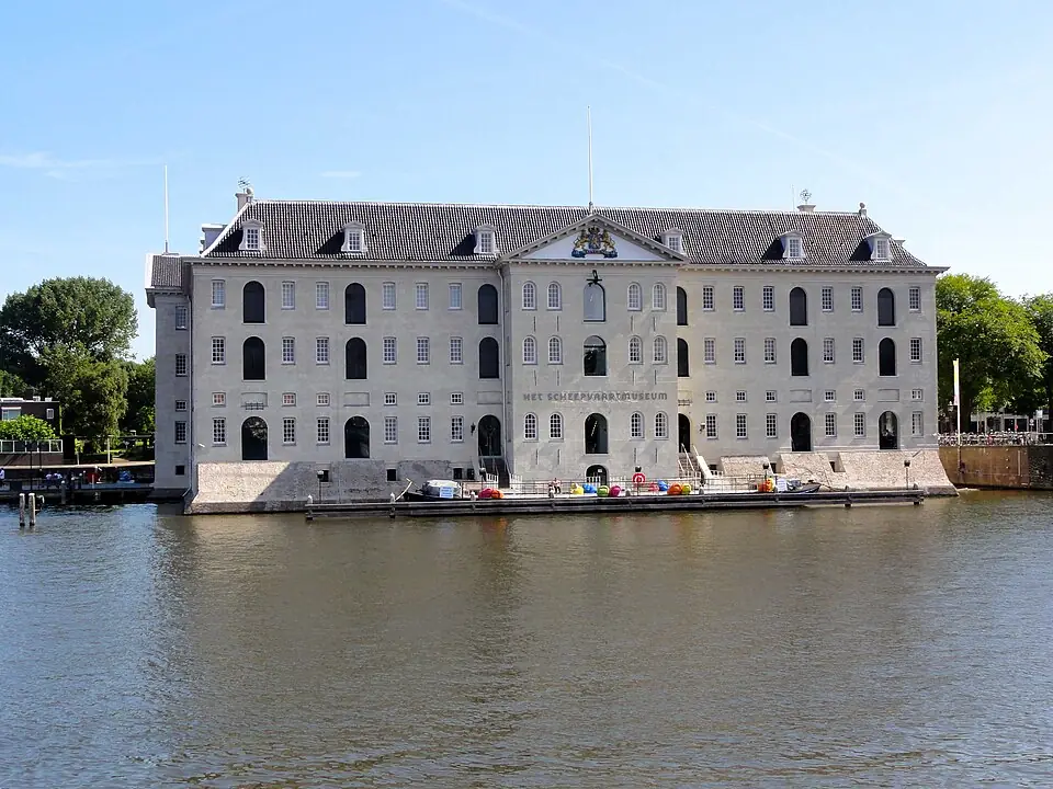 Het Scheepvaartmuseum in Amsterdam